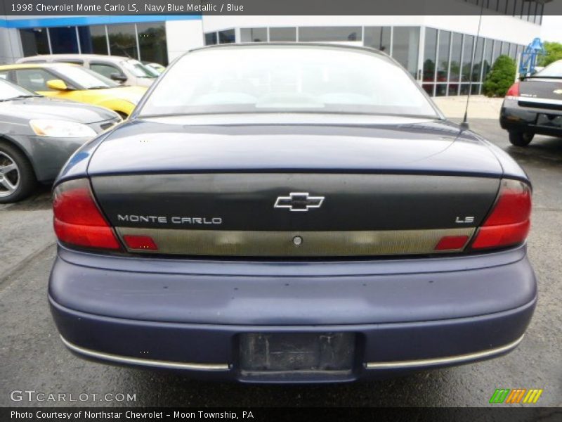 Navy Blue Metallic / Blue 1998 Chevrolet Monte Carlo LS