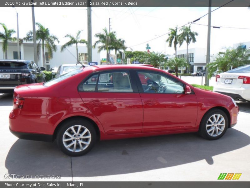 Salsa Red / Cornsilk Beige 2010 Volkswagen Jetta Limited Edition Sedan