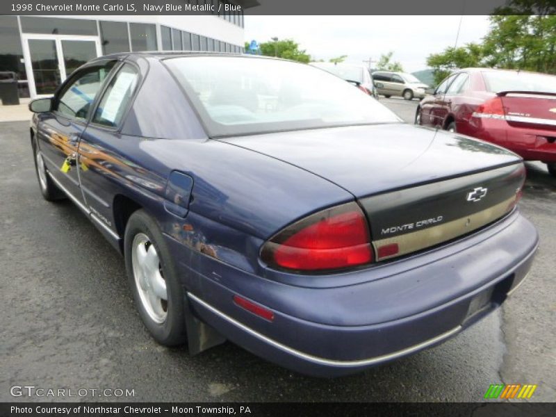 Navy Blue Metallic / Blue 1998 Chevrolet Monte Carlo LS