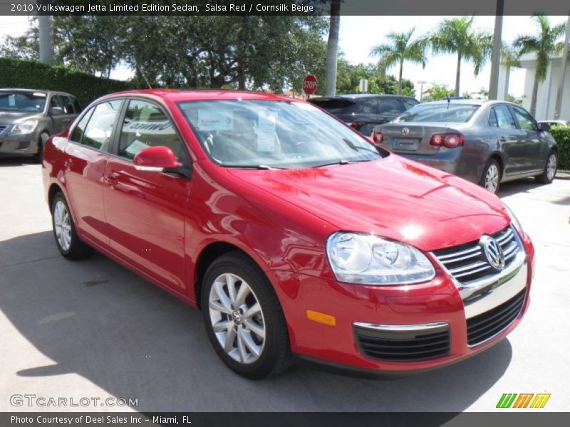 Salsa Red / Cornsilk Beige 2010 Volkswagen Jetta Limited Edition Sedan