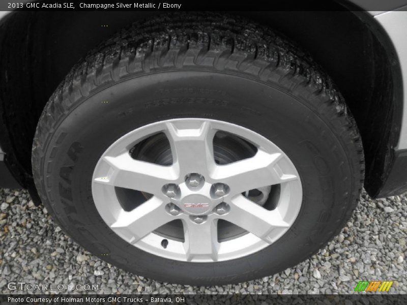 Champagne Silver Metallic / Ebony 2013 GMC Acadia SLE