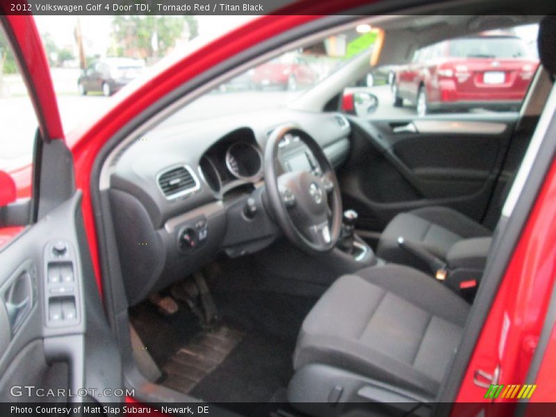 Tornado Red / Titan Black 2012 Volkswagen Golf 4 Door TDI