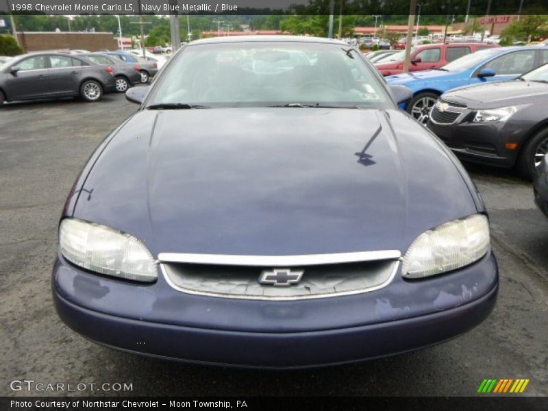 Navy Blue Metallic / Blue 1998 Chevrolet Monte Carlo LS