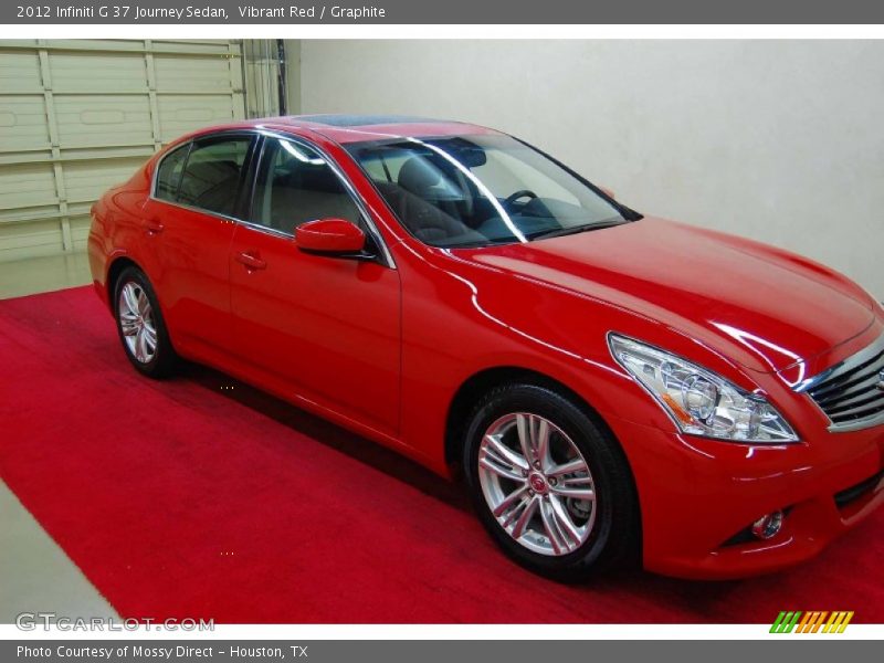 Vibrant Red / Graphite 2012 Infiniti G 37 Journey Sedan