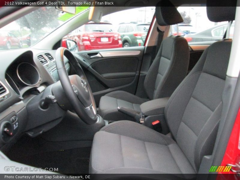 Front Seat of 2012 Golf 4 Door TDI