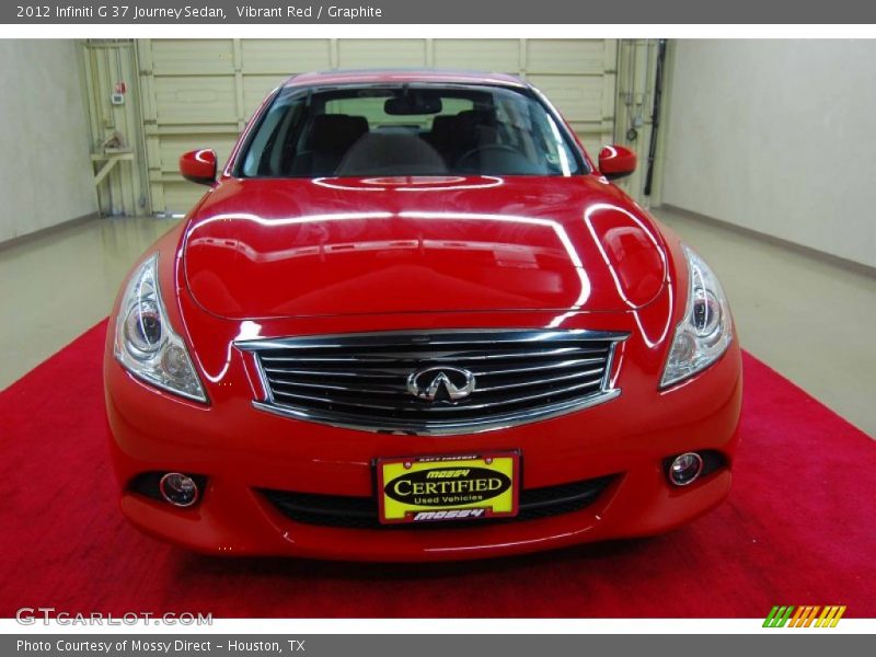 Vibrant Red / Graphite 2012 Infiniti G 37 Journey Sedan