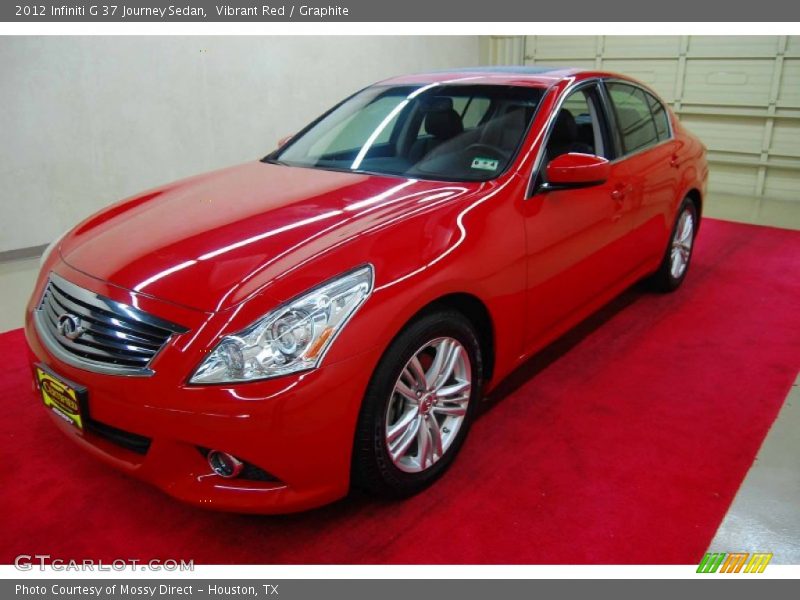 Vibrant Red / Graphite 2012 Infiniti G 37 Journey Sedan