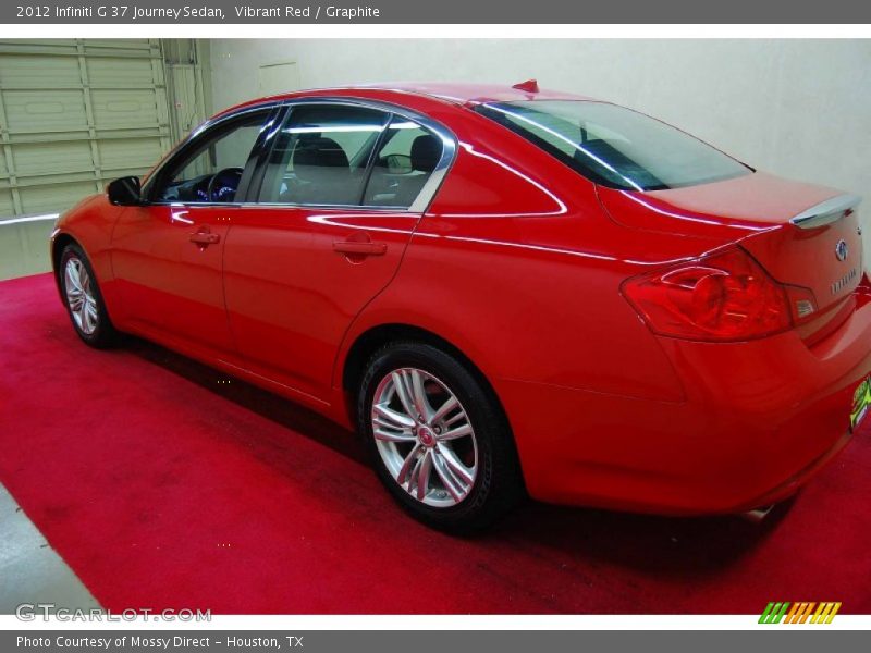 Vibrant Red / Graphite 2012 Infiniti G 37 Journey Sedan