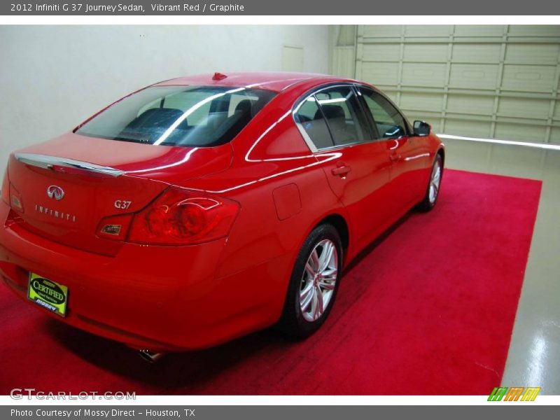Vibrant Red / Graphite 2012 Infiniti G 37 Journey Sedan