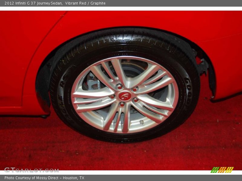 Vibrant Red / Graphite 2012 Infiniti G 37 Journey Sedan