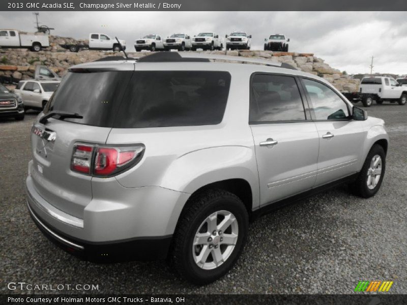 Champagne Silver Metallic / Ebony 2013 GMC Acadia SLE