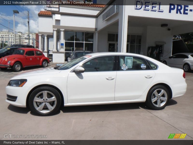 Candy White / Cornsilk Beige 2012 Volkswagen Passat 2.5L SE