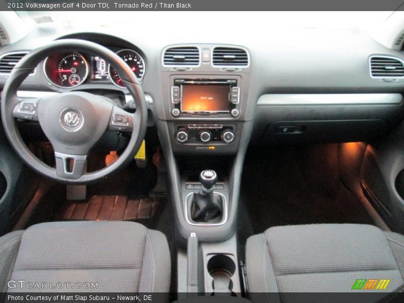 Dashboard of 2012 Golf 4 Door TDI