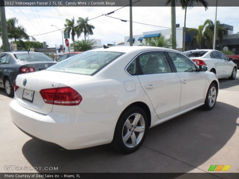 Candy White / Cornsilk Beige 2012 Volkswagen Passat 2.5L SE