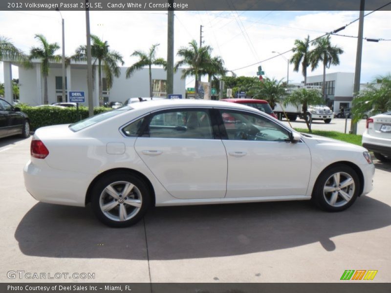 Candy White / Cornsilk Beige 2012 Volkswagen Passat 2.5L SE