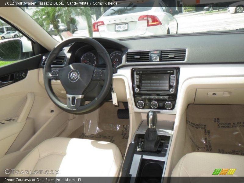 Candy White / Cornsilk Beige 2012 Volkswagen Passat 2.5L SE