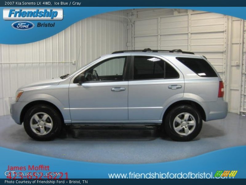 Ice Blue / Gray 2007 Kia Sorento LX 4WD
