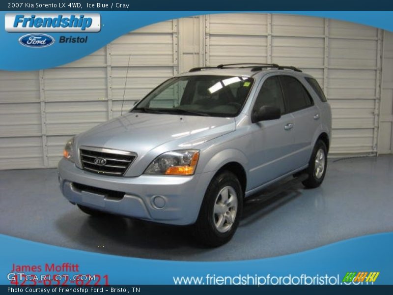Ice Blue / Gray 2007 Kia Sorento LX 4WD