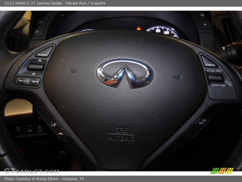 Vibrant Red / Graphite 2012 Infiniti G 37 Journey Sedan