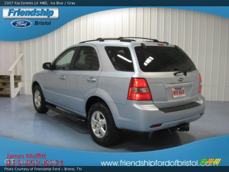 Ice Blue / Gray 2007 Kia Sorento LX 4WD