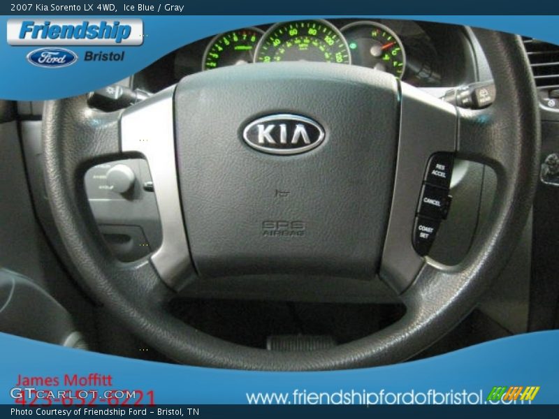 Ice Blue / Gray 2007 Kia Sorento LX 4WD