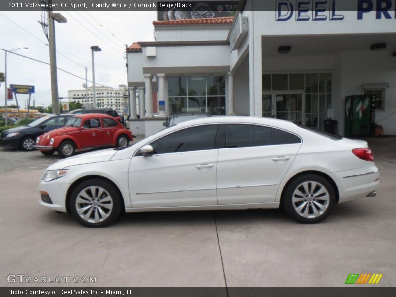 Candy White / Cornsilk Beige/Black 2011 Volkswagen CC Sport