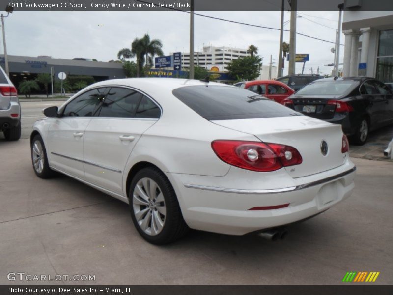 Candy White / Cornsilk Beige/Black 2011 Volkswagen CC Sport