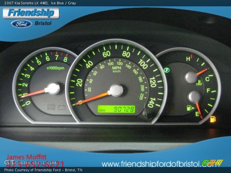 Ice Blue / Gray 2007 Kia Sorento LX 4WD