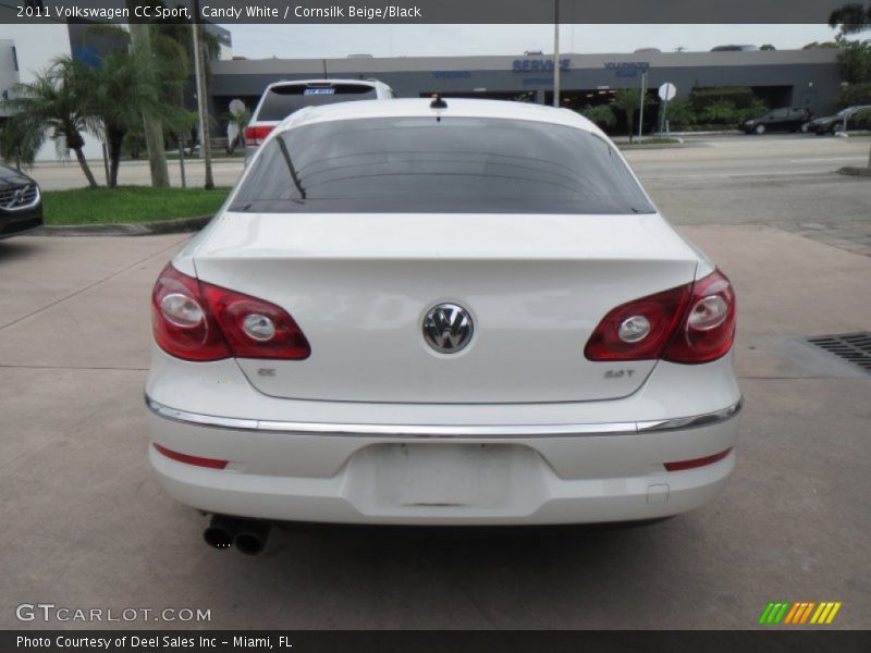 Candy White / Cornsilk Beige/Black 2011 Volkswagen CC Sport