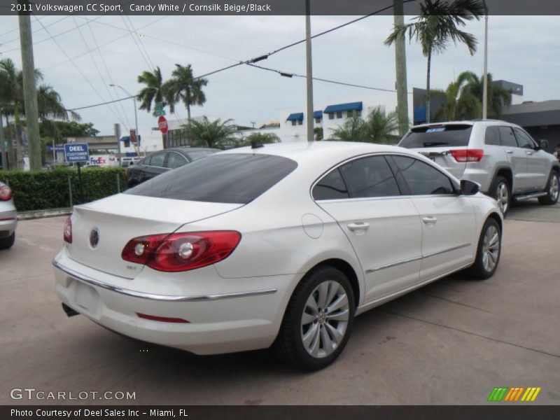 Candy White / Cornsilk Beige/Black 2011 Volkswagen CC Sport
