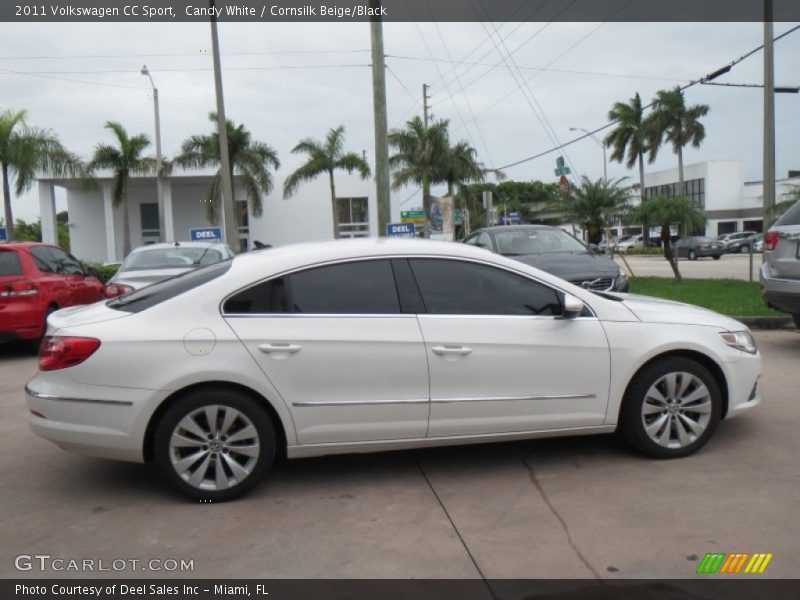 Candy White / Cornsilk Beige/Black 2011 Volkswagen CC Sport