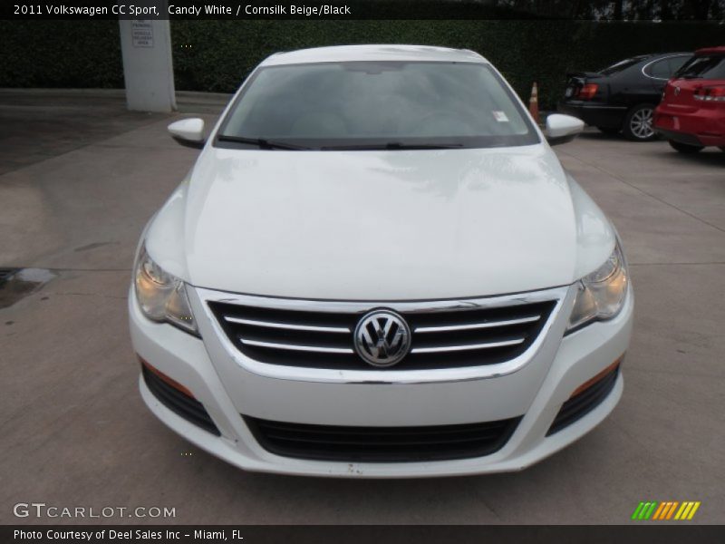 Candy White / Cornsilk Beige/Black 2011 Volkswagen CC Sport