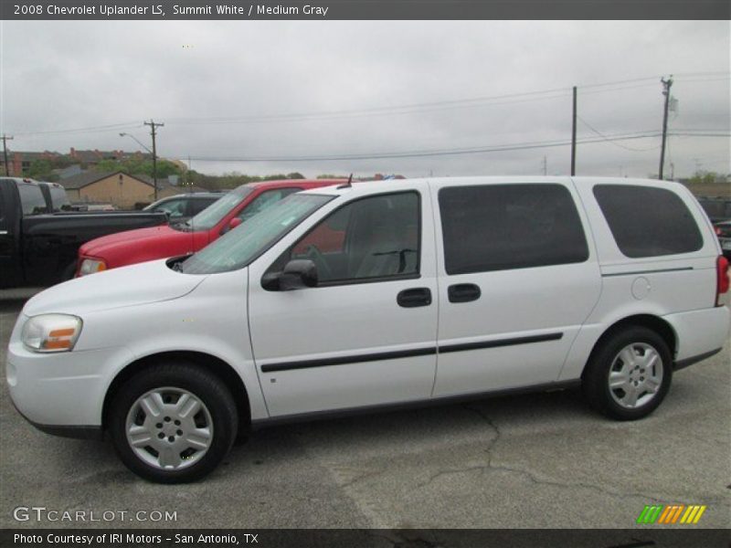 Summit White / Medium Gray 2008 Chevrolet Uplander LS