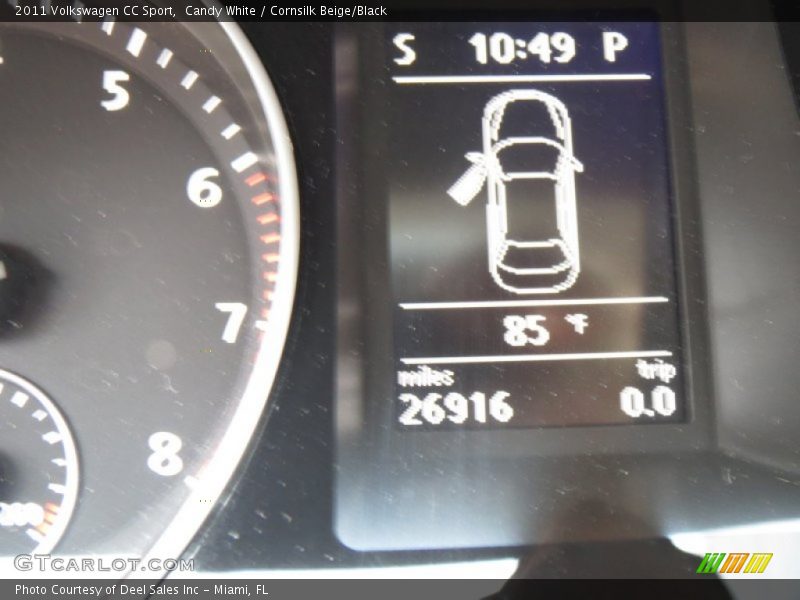 Candy White / Cornsilk Beige/Black 2011 Volkswagen CC Sport