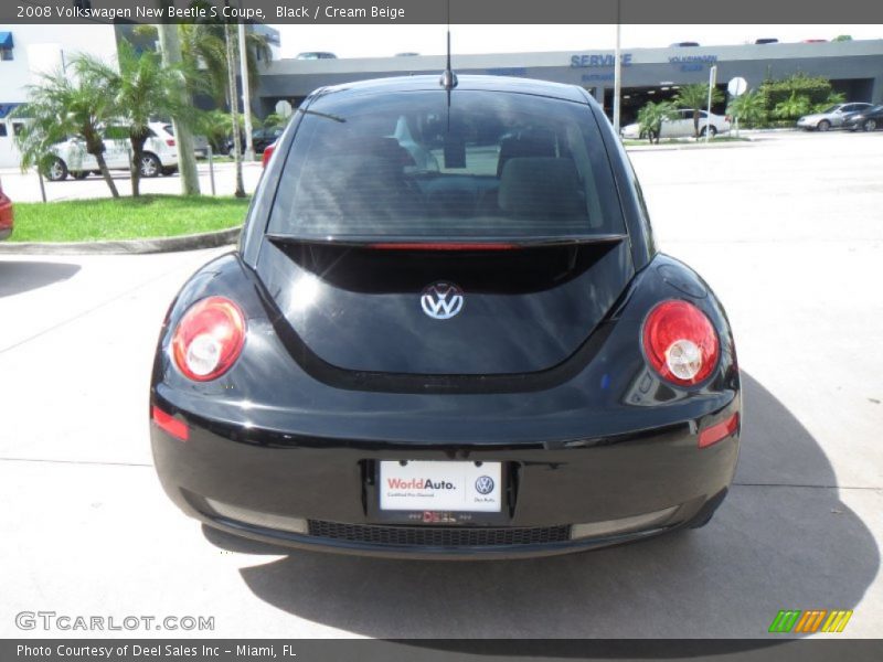 Black / Cream Beige 2008 Volkswagen New Beetle S Coupe
