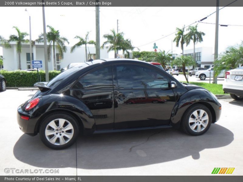 Black / Cream Beige 2008 Volkswagen New Beetle S Coupe