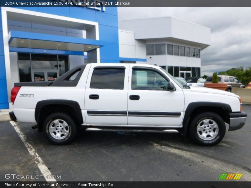 Summit White / Dark Charcoal 2004 Chevrolet Avalanche 1500 4x4