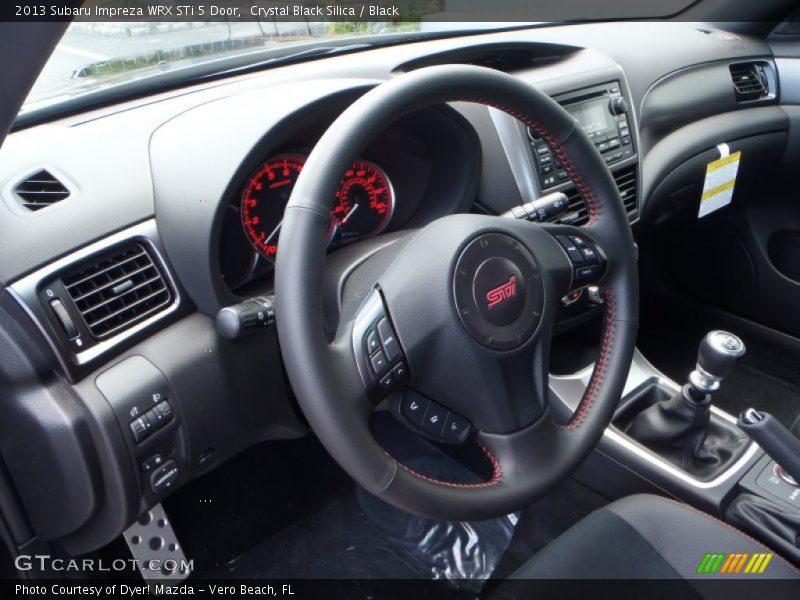 Crystal Black Silica / Black 2013 Subaru Impreza WRX STi 5 Door