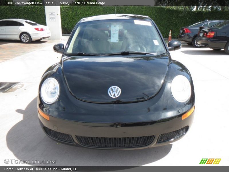 Black / Cream Beige 2008 Volkswagen New Beetle S Coupe