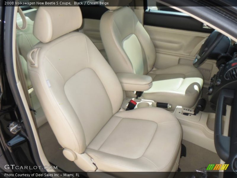 Black / Cream Beige 2008 Volkswagen New Beetle S Coupe