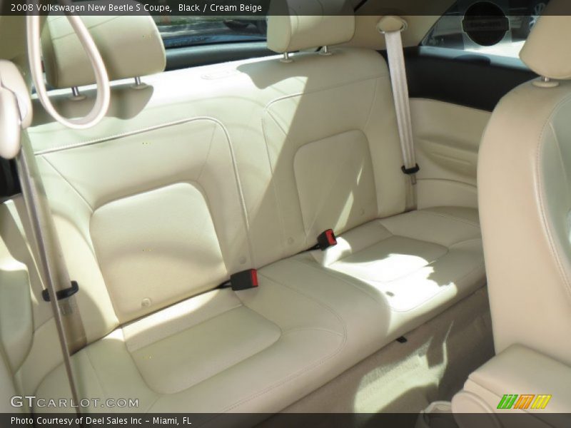 Black / Cream Beige 2008 Volkswagen New Beetle S Coupe