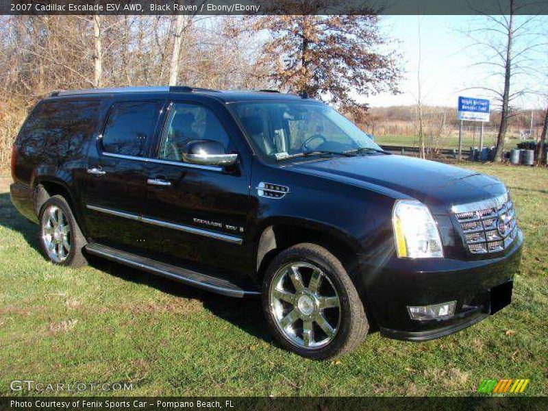 Black Raven / Ebony/Ebony 2007 Cadillac Escalade ESV AWD