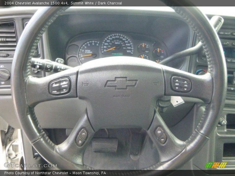 Summit White / Dark Charcoal 2004 Chevrolet Avalanche 1500 4x4