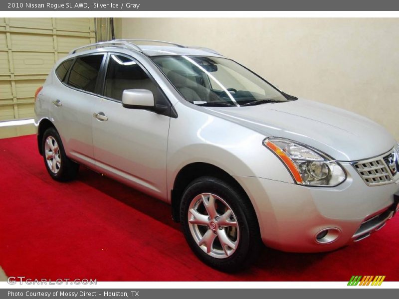 Silver Ice / Gray 2010 Nissan Rogue SL AWD
