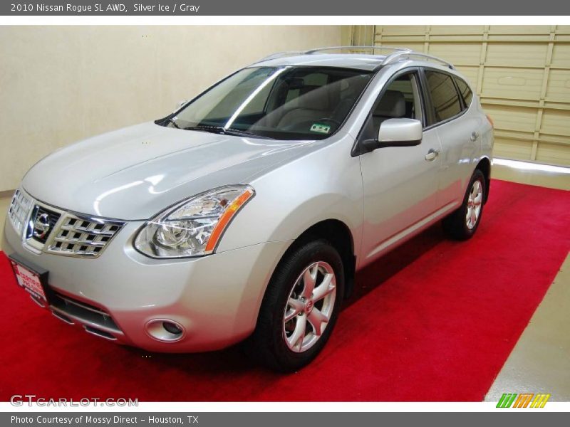 Silver Ice / Gray 2010 Nissan Rogue SL AWD