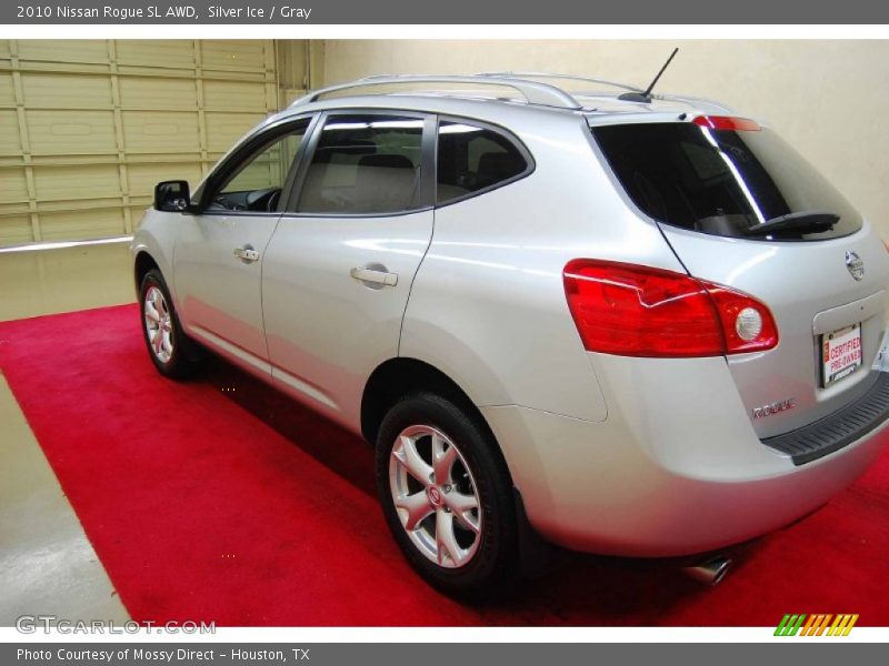 Silver Ice / Gray 2010 Nissan Rogue SL AWD