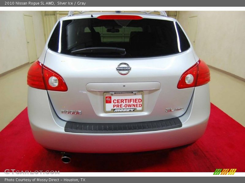 Silver Ice / Gray 2010 Nissan Rogue SL AWD