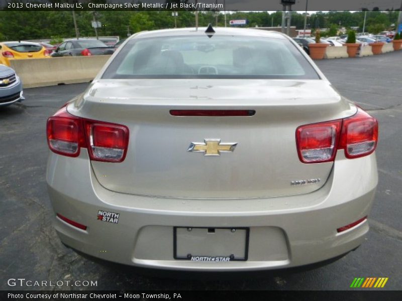 Champagne Silver Metallic / Jet Black/Titanium 2013 Chevrolet Malibu LS