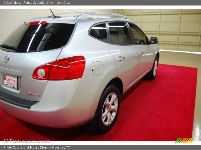 Silver Ice / Gray 2010 Nissan Rogue SL AWD
