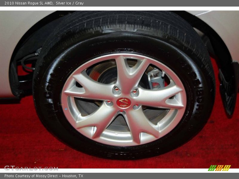Silver Ice / Gray 2010 Nissan Rogue SL AWD